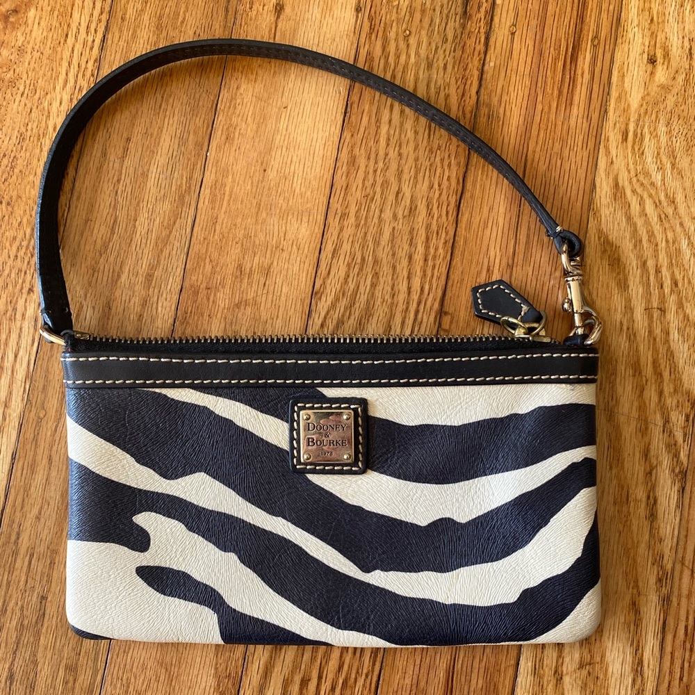 Dooney & Bourke zebra clutch